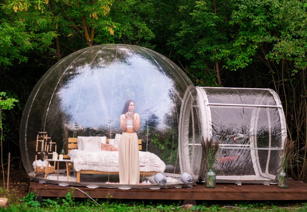 bubble tent glamping hotel